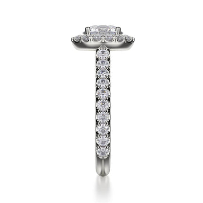 Michael M Prong Princess Engagement Ring