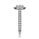 Michael M Prong Princess Engagement Ring
