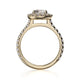 Michael M Prong Princess Engagement Ring