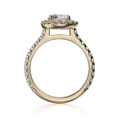 Michael M Prong Princess Engagement Ring