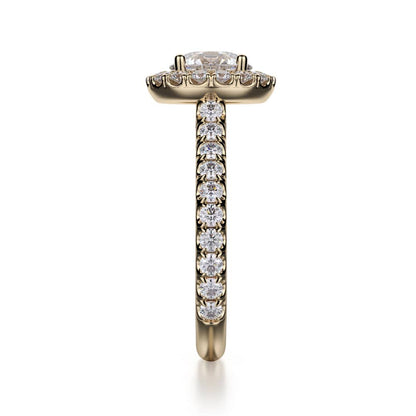 Michael M Prong Princess Engagement Ring