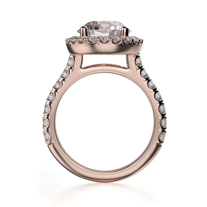 Michael M Prong Round Engagement Ring