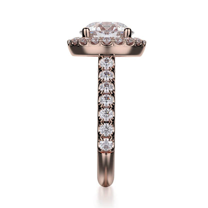 Michael M Prong Round Engagement Ring