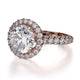 Michael M Prong Round Engagement Ring