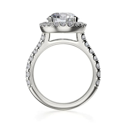 Michael M Prong Round Engagement Ring