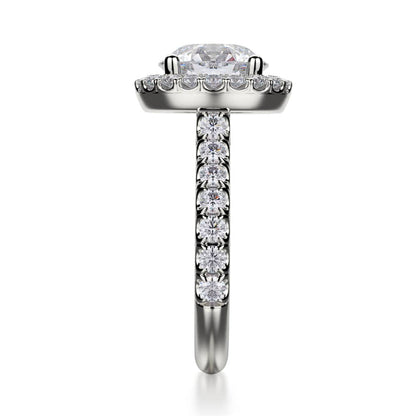 Michael M Prong Round Engagement Ring