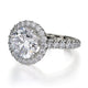 Michael M Prong Round Engagement Ring