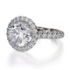 Michael M Prong Round Engagement Ring