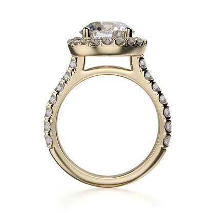 Michael M Prong Round Engagement Ring