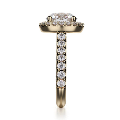 Michael M Prong Round Engagement Ring