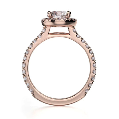 Michael M Prong Round Engagement Ring