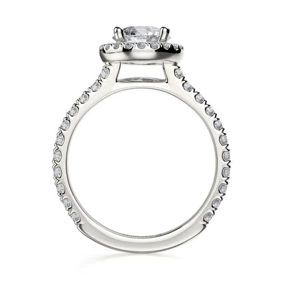 Michael M Prong Round Engagement Ring
