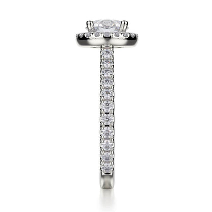 Michael M Prong Round Engagement Ring