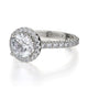 Michael M Prong Round Engagement Ring