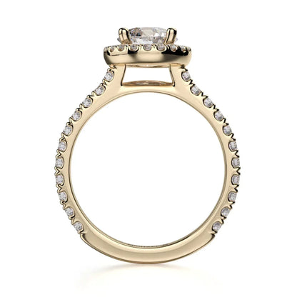 Michael M Prong Round Engagement Ring