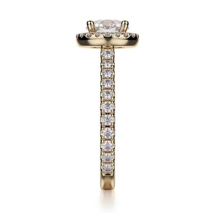 Michael M Prong Round Engagement Ring