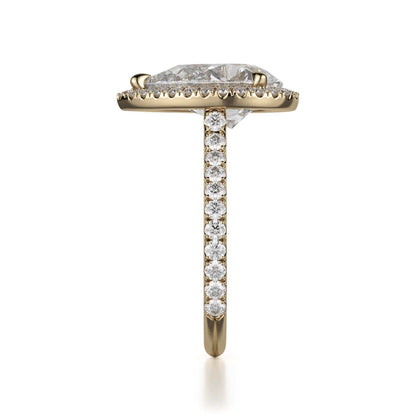 Michael M Pear Engagement Ring