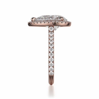 Michael M Pear Engagement Ring