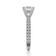 Michael M Pave Round Engagement Ring