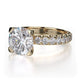 Michael M Pave Round Engagement Ring