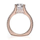Michael M Prong Round Engagement Ring