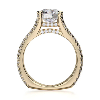 Michael M Prong Round Engagement Ring