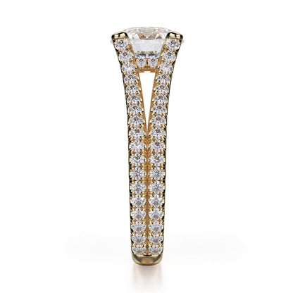 Michael M Prong Round Engagement Ring