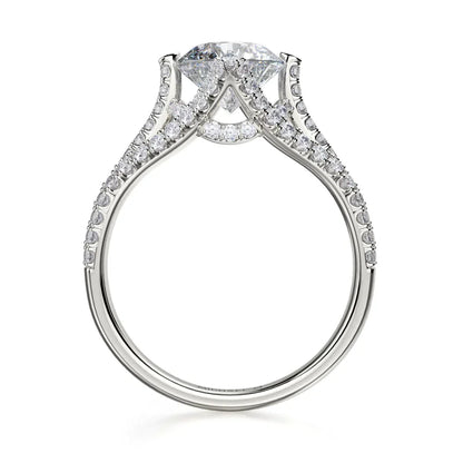 Michael M Prong Round Engagement Ring