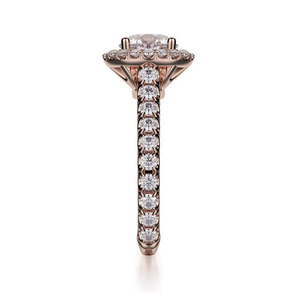 Michael M Center Stone Prong Round Engagement Ring