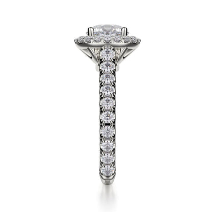 Michael M Center Stone Prong Round Engagement Ring