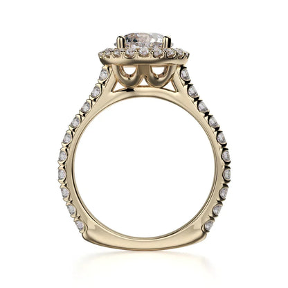 Michael M Center Stone Prong Round Engagement Ring