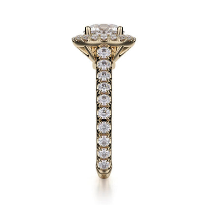 Michael M Center Stone Prong Round Engagement Ring