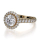 Michael M Center Stone Prong Round Engagement Ring