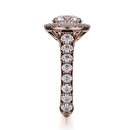 Michael M Center Stone Prong Round Engagement Ring