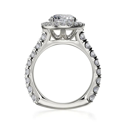 Michael M Center Stone Prong Round Engagement Ring