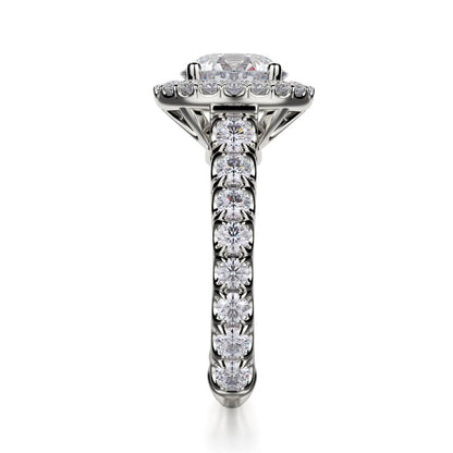 Michael M Center Stone Prong Round Engagement Ring