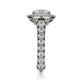 Michael M Center Stone Prong Round Engagement Ring