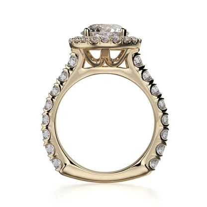 Michael M Center Stone Prong Round Engagement Ring