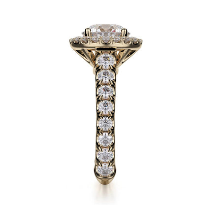 Michael M Center Stone Prong Round Engagement Ring