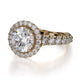 Michael M Center Stone Prong Round Engagement Ring