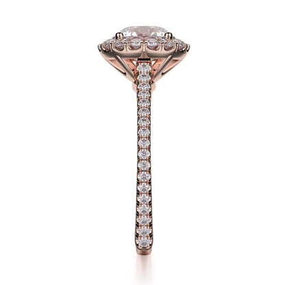 Michael M Center Stone Prong Round Engagement Ring