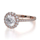 Michael M Center Stone Prong Round Engagement Ring