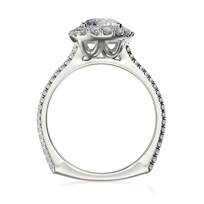 Michael M Center Stone Prong Round Engagement Ring