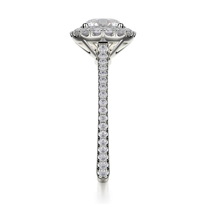 Michael M Center Stone Prong Round Engagement Ring