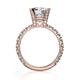 Michael M Prong Round Engagement Ring