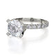 Michael M Prong Round Engagement Ring