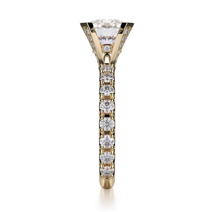 Michael M Prong Round Engagement Ring