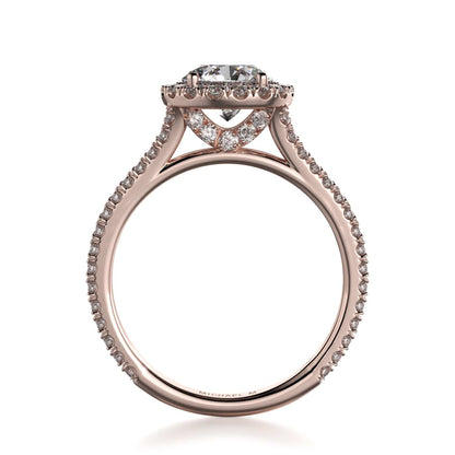 Michael M Center Stone Prong Round Engagement Ring