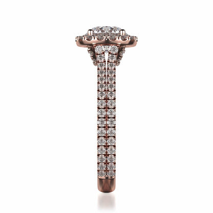 Michael M Center Stone Prong Round Engagement Ring