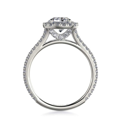 Michael M Center Stone Prong Round Engagement Ring